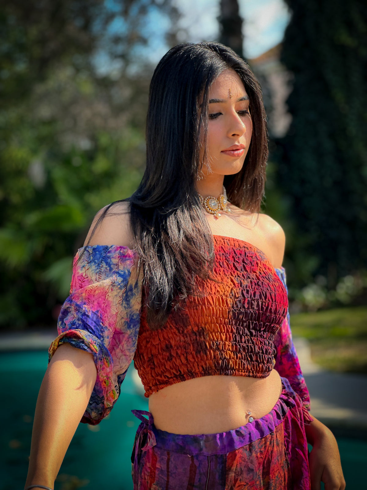 bohemian cosmos goddess set (sleeves are different lil more pink/brown)