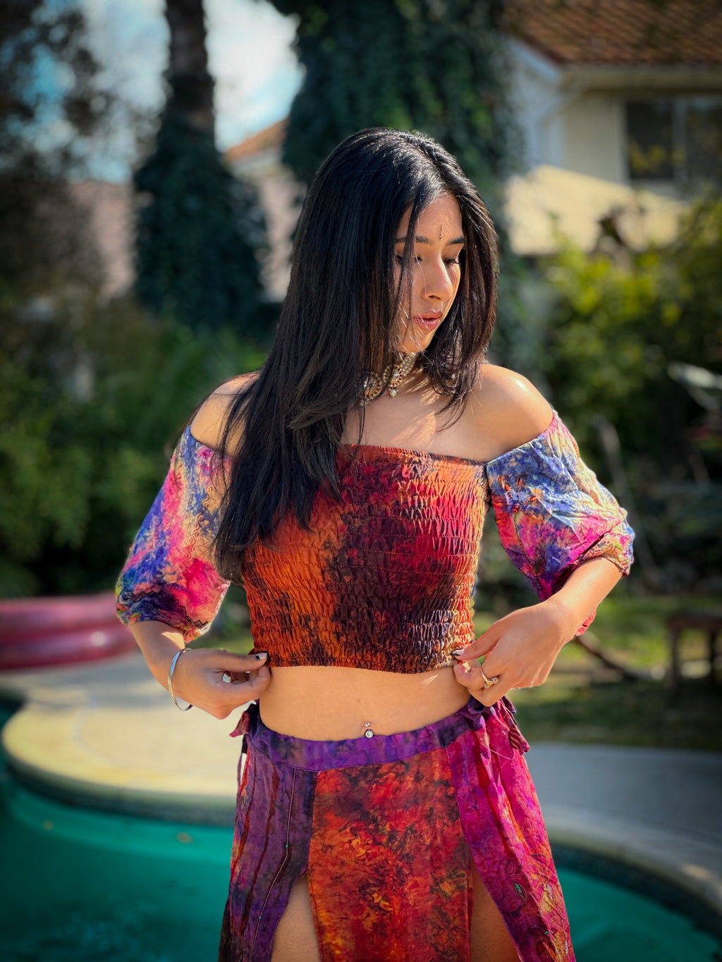 bohemian cosmos goddess set (sleeves are different lil more pink/brown)