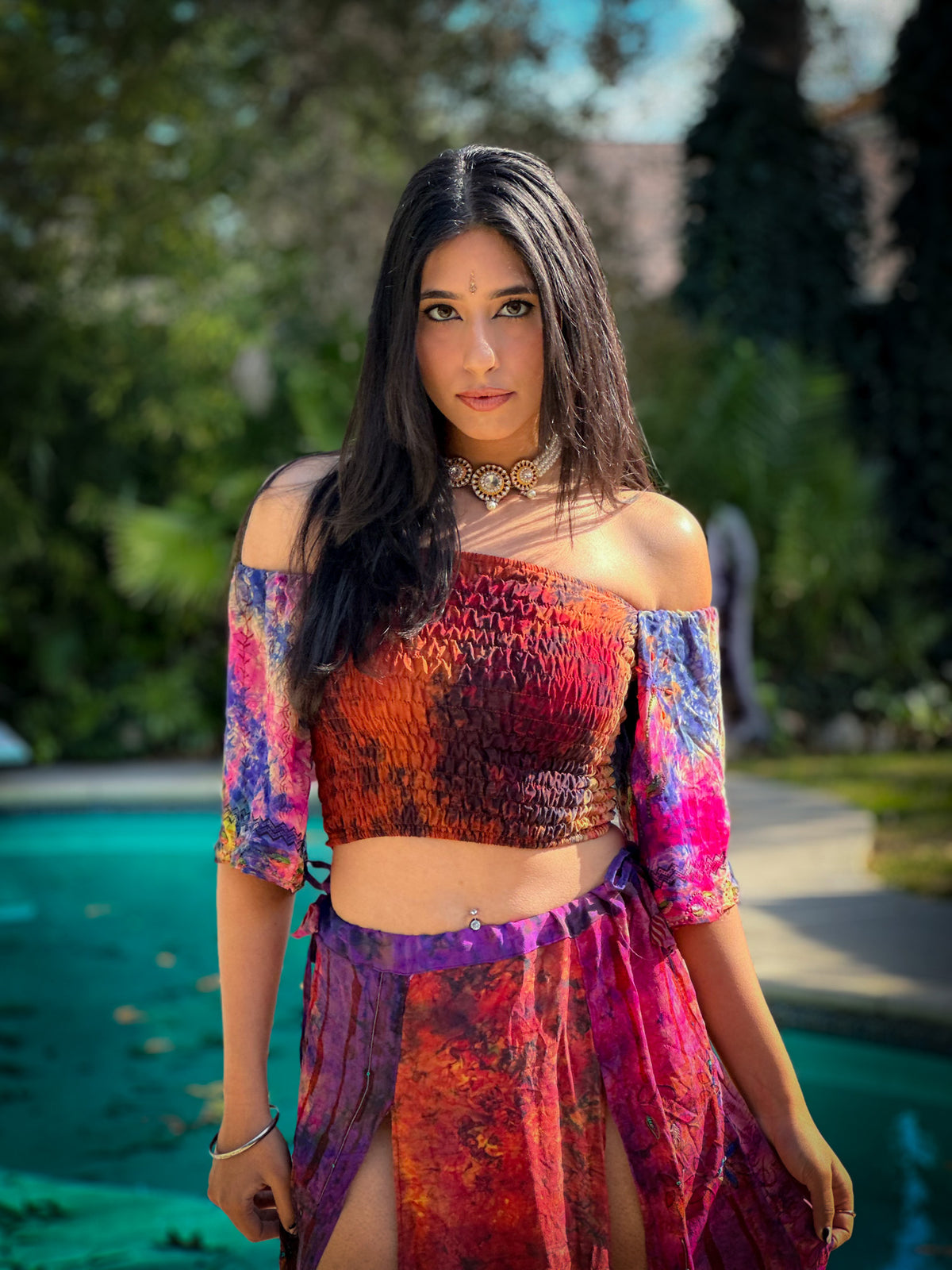 bohemian cosmos goddess set (sleeves are different lil more pink/brown)