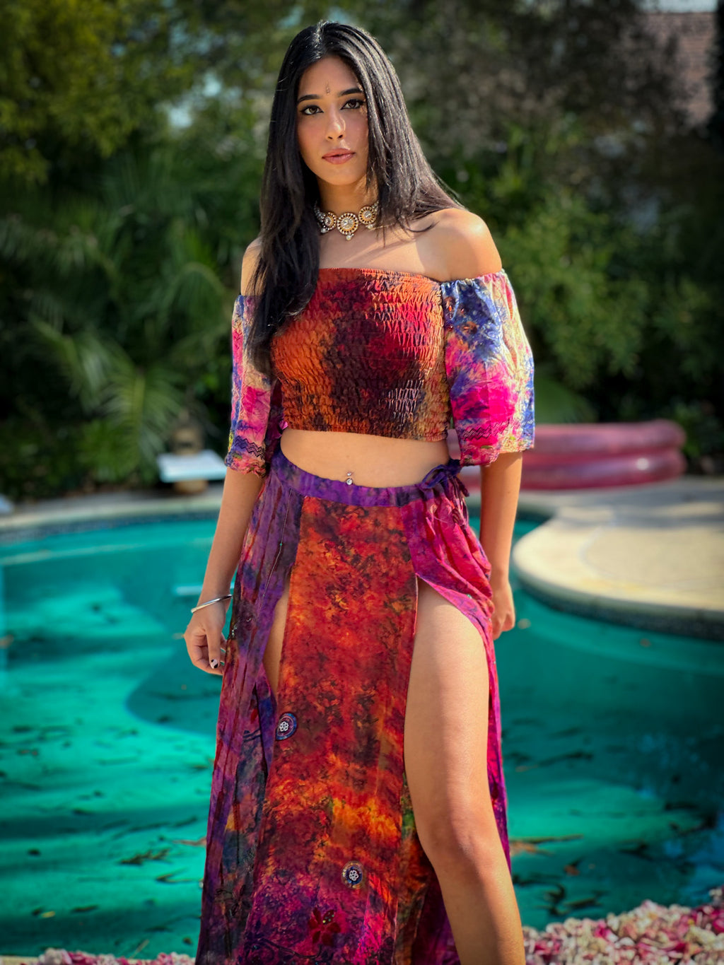 bohemian cosmos goddess set (sleeves are different lil more pink/brown)