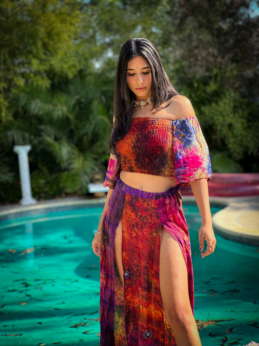 bohemian cosmos goddess set (sleeves are different lil more pink/brown)
