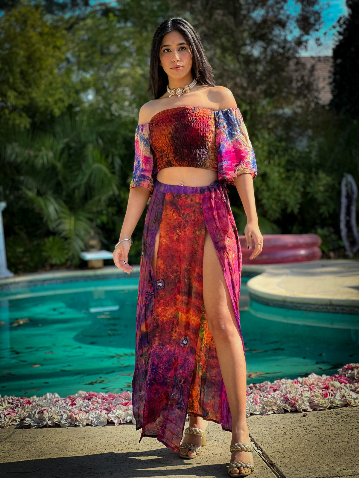 bohemian cosmos goddess set (sleeves are different lil more pink/brown)