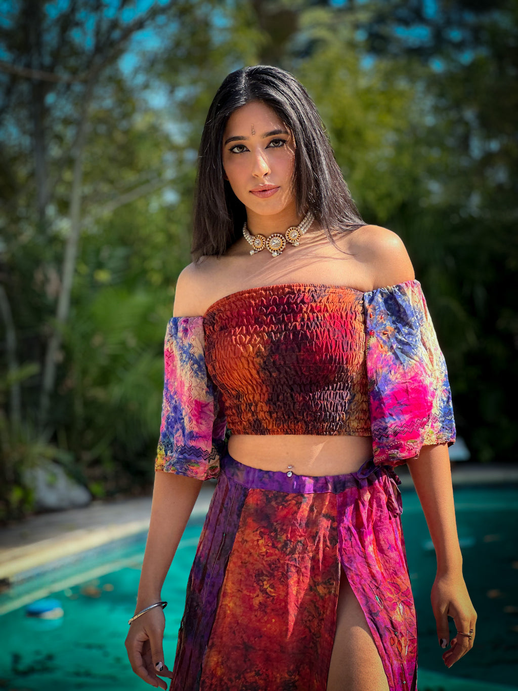bohemian cosmos goddess set (sleeves are different lil more pink/brown)