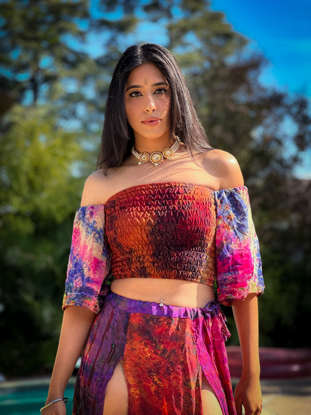 bohemian cosmos goddess set (sleeves are different lil more pink/brown)