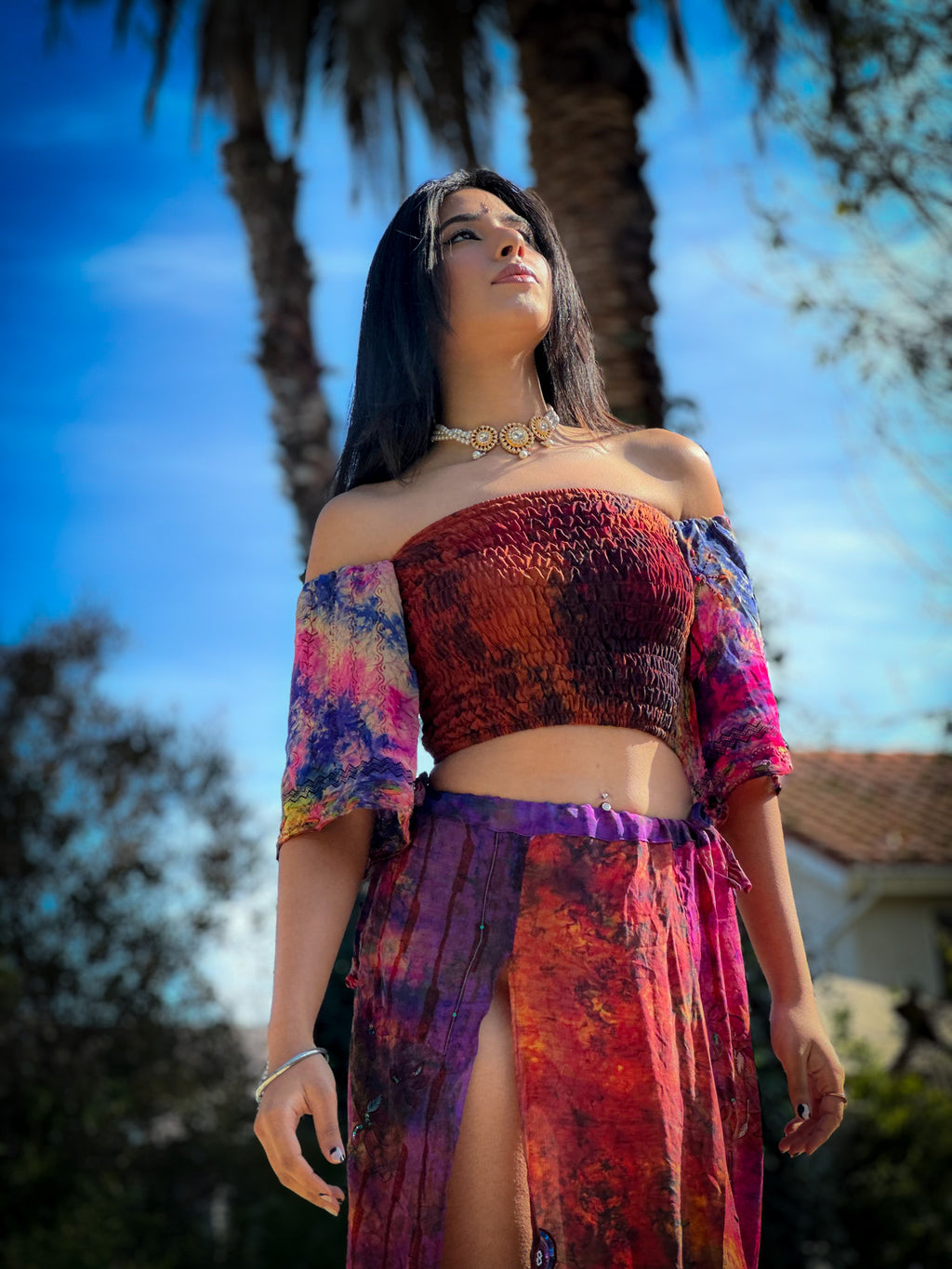 bohemian cosmos goddess set (sleeves are different lil more pink/brown)