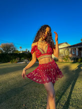 Load image into Gallery viewer, Golden Love Micro Mini Skirt Set
