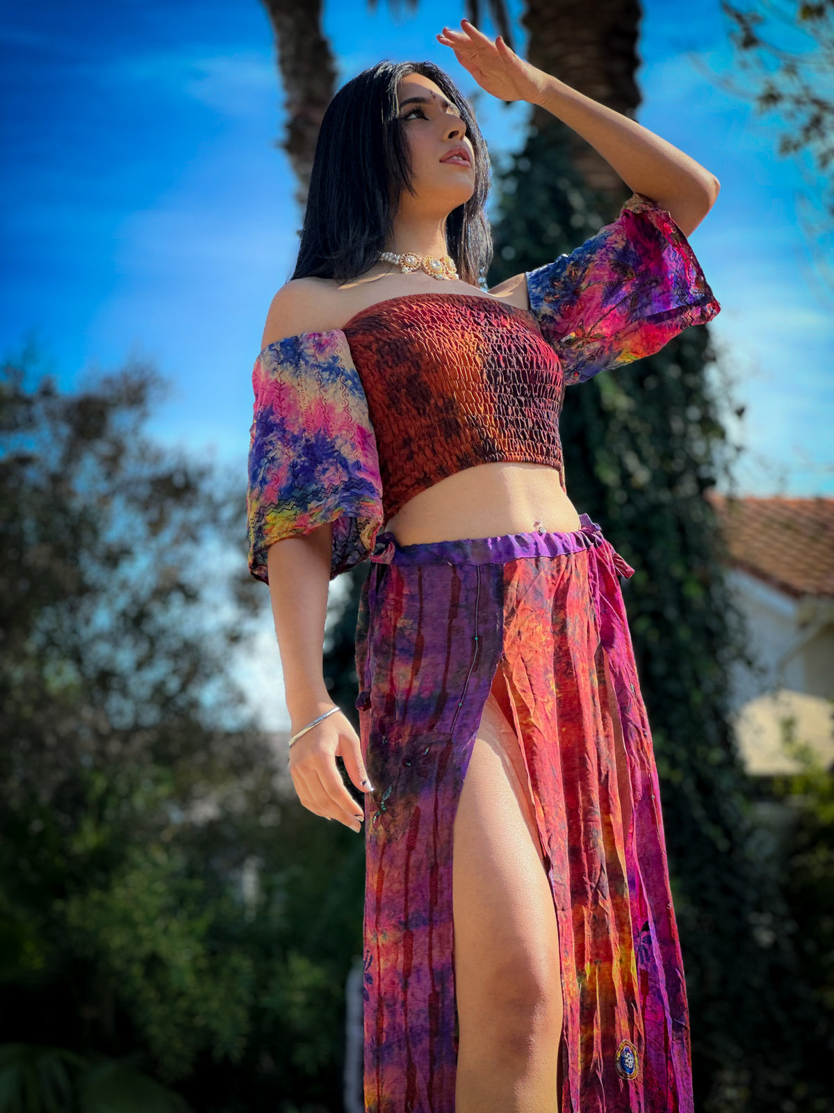 bohemian cosmos goddess set (sleeves are different lil more pink/brown)