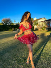 Load image into Gallery viewer, Golden Love Micro Mini Skirt Set

