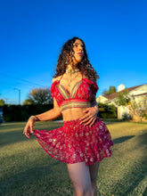 Load image into Gallery viewer, Golden Love Micro Mini Skirt Set
