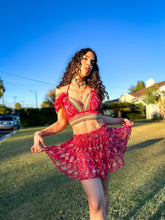 Load image into Gallery viewer, Golden Love Micro Mini Skirt Set
