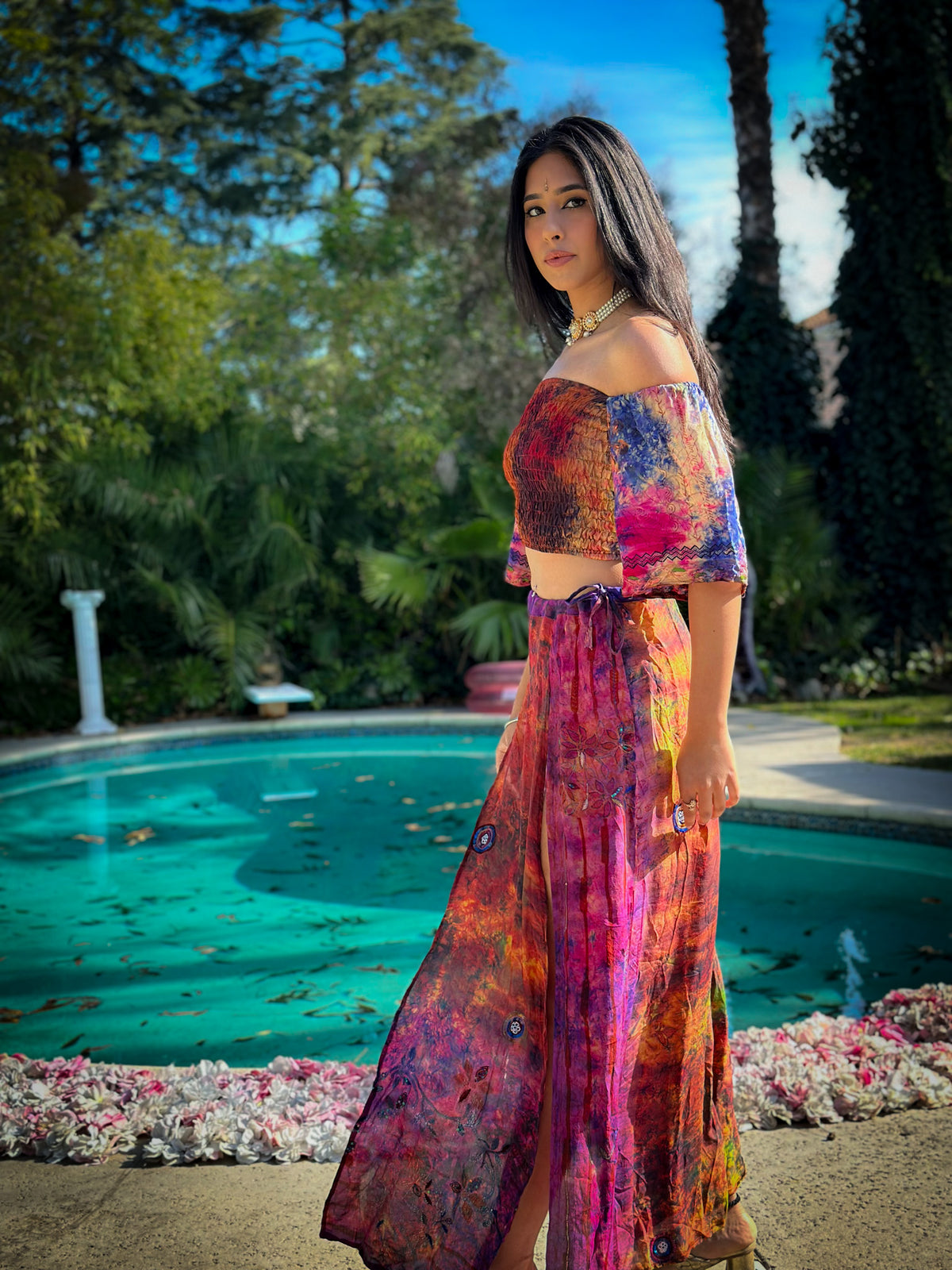 bohemian cosmos goddess set (sleeves are different lil more pink/brown)