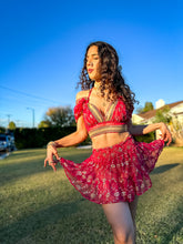 Load image into Gallery viewer, Golden Love Micro Mini Skirt Set
