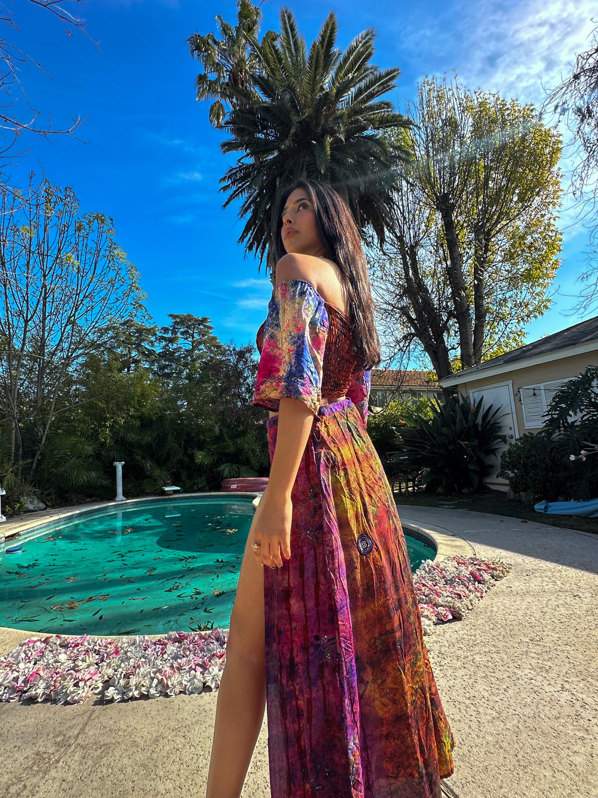 bohemian cosmos goddess set (sleeves are different lil more pink/brown)