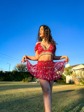 Load image into Gallery viewer, Golden Love Micro Mini Skirt Set
