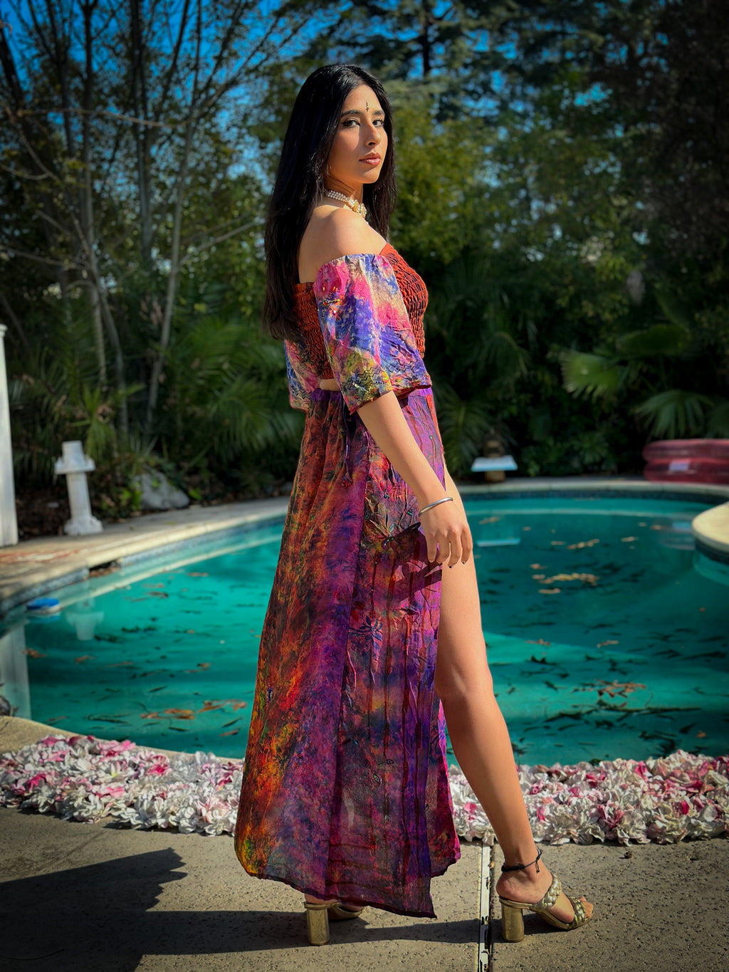 bohemian cosmos goddess set (sleeves are different lil more pink/brown)