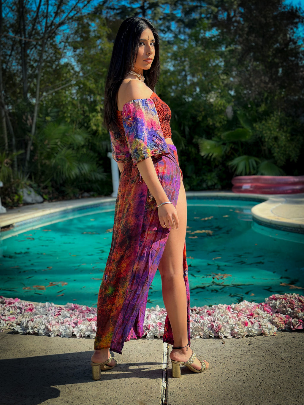 bohemian cosmos goddess set (sleeves are different lil more pink/brown)