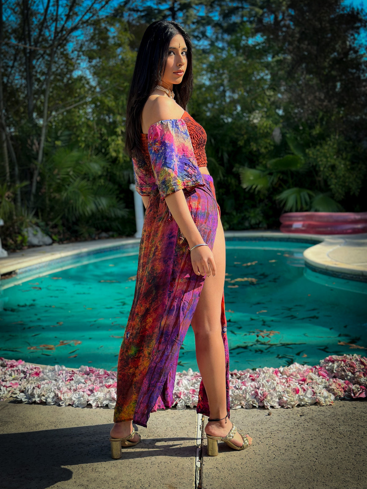 bohemian cosmos goddess set (sleeves are different lil more pink/brown)