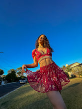 Load image into Gallery viewer, Golden Love Micro Mini Skirt Set
