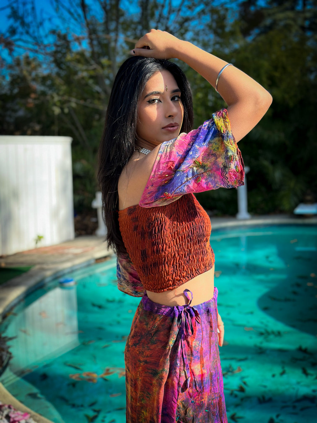 bohemian cosmos goddess set (sleeves are different lil more pink/brown)
