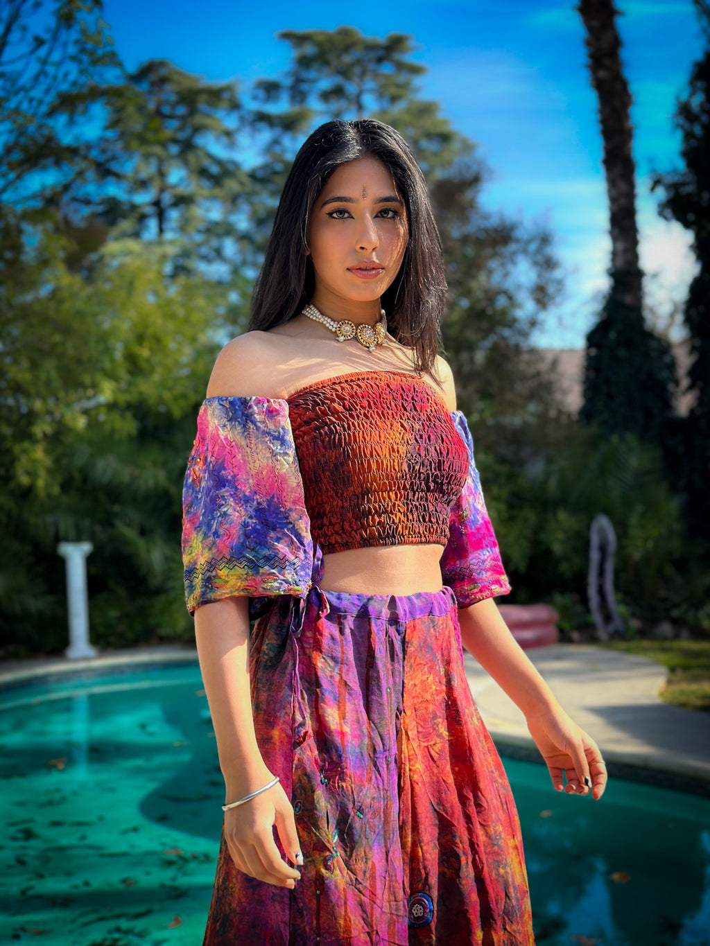 bohemian cosmos goddess set (sleeves are different lil more pink/brown)