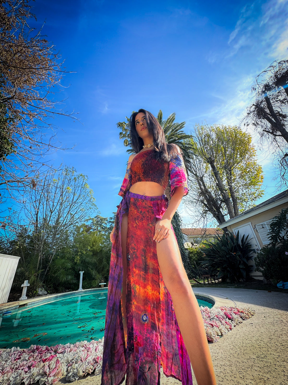 bohemian cosmos goddess set (sleeves are different lil more pink/brown)