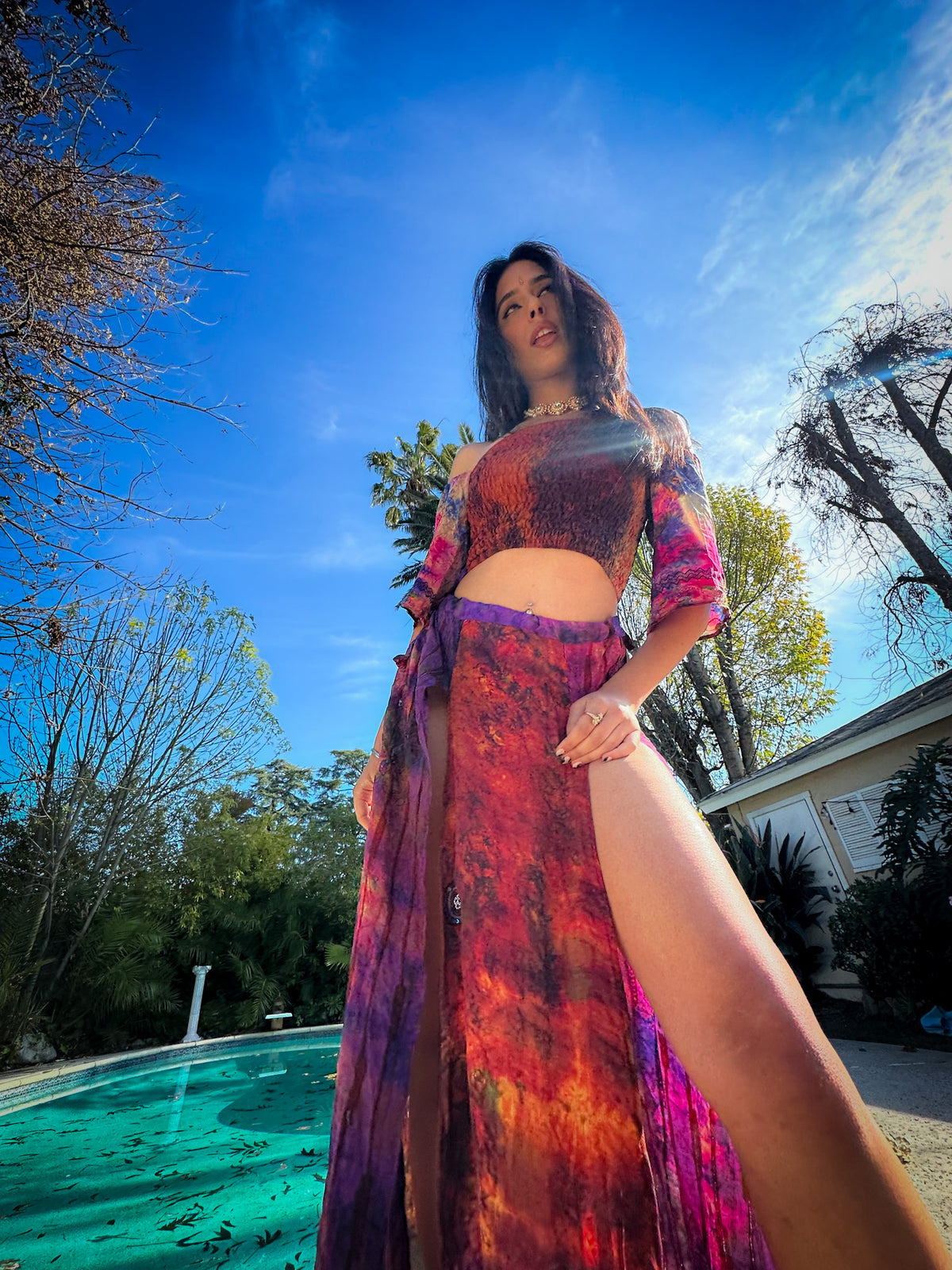 bohemian cosmos goddess set (sleeves are different lil more pink/brown)
