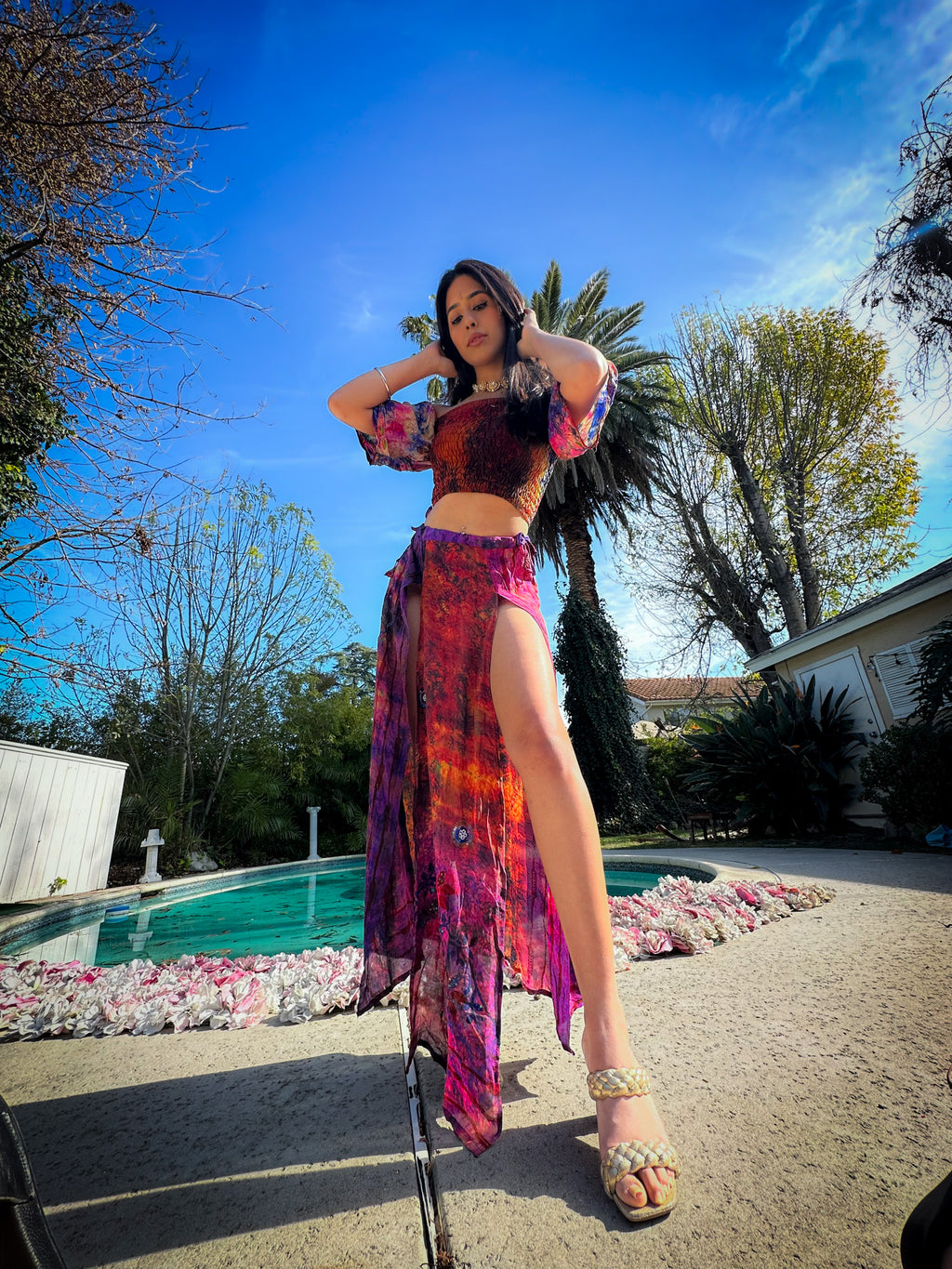 bohemian cosmos goddess set (sleeves are different lil more pink/brown)