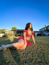 Load image into Gallery viewer, Golden Love Micro Mini Skirt Set
