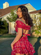 Load image into Gallery viewer, Golden Love Micro Mini Skirt Set
