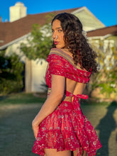 Load image into Gallery viewer, Golden Love Micro Mini Skirt Set
