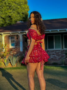Golden Love Micro Mini Skirt Set