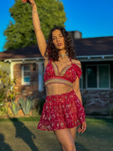 Load image into Gallery viewer, Golden Love Micro Mini Skirt Set
