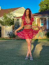 Load image into Gallery viewer, Golden Love Micro Mini Skirt Set
