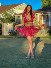 Load image into Gallery viewer, Golden Love Micro Mini Skirt Set
