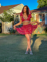 Load image into Gallery viewer, Golden Love Micro Mini Skirt Set
