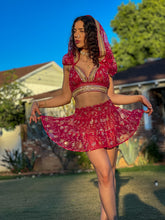 Load image into Gallery viewer, Golden Love Micro Mini Skirt Set
