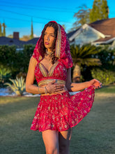 Load image into Gallery viewer, Golden Love Micro Mini Skirt Set
