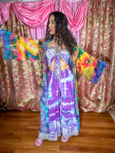 Rainbow Tie Dye Kimono