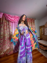 Load image into Gallery viewer, Rainbow Tie Dye Kimono
