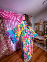 Load image into Gallery viewer, Rainbow Tie Dye Kimono
