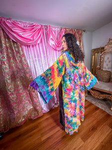 Rainbow Tie Dye Kimono