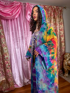 Rainbow Tie Dye Kimono