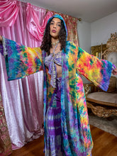 Load image into Gallery viewer, Rainbow Tie Dye Kimono
