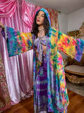 Load image into Gallery viewer, Rainbow Tie Dye Kimono
