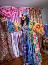 Load image into Gallery viewer, Rainbow Tie Dye Kimono
