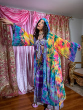 Load image into Gallery viewer, Rainbow Tie Dye Kimono
