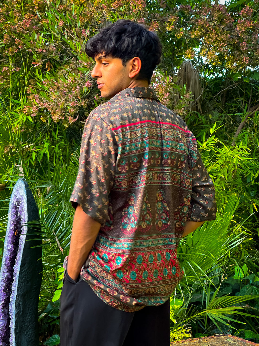Midnight Forrest Button-Up
