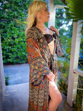 Load image into Gallery viewer, Bohemian Kaleidoscope Anarkali Jacket Set
