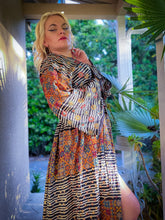 Load image into Gallery viewer, Bohemian Kaleidoscope Anarkali Jacket Set
