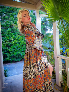 Bohemian Kaleidoscope Anarkali Jacket Set